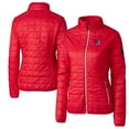 thumbnail image 1 of Women's Cutter & Buck Red Round Rock Express Rainier Primaloft Eco Full-Zip Jacket, 1 of 3