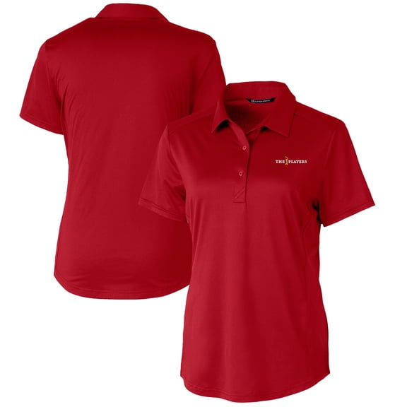 Women's Cutter & Buck Red THE PLAYERS Prospect Textured Stretch Polo