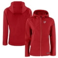 thumbnail image 1 of Women's Cutter & Buck Red Washington Nationals Evoke Eco Softshell Recycled Full-Zip Jacket, 1 of 3
