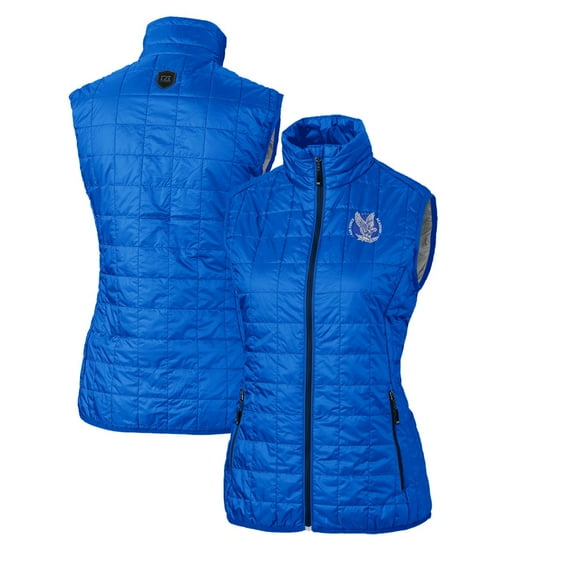 Women's Cutter & Buck Royal Air Force Falcons Vault Rainier PrimaLoft Eco Full-Zip Puffer Vest