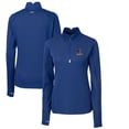 thumbnail image 1 of Women's Cutter & Buck Royal Delaware Fightin' Blue Hens Traverse Stretch Quarter-Zip Pullover Top, 1 of 3