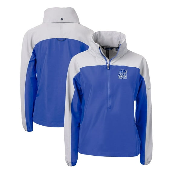 Women's Cutter & Buck Royal Hampton Pirates Charter Eco Recycled Half-Zip Anorak Jacket