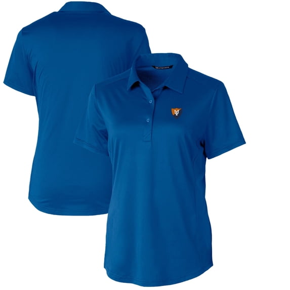 Women's Cutter & Buck Royal Illinois Fighting Illini Vault Prospect Textured Stretch Polo