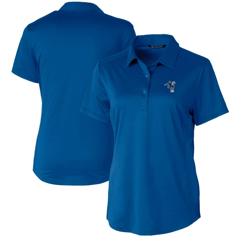 Women s Cutter Buck Royal Indianapolis Colts Throwback Logo Prospect Textured Stretch Polo Walmart