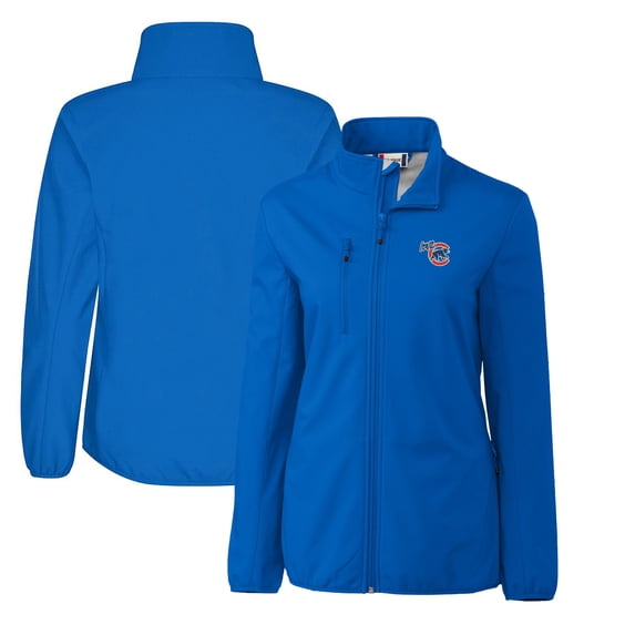Women's Cutter & Buck Royal Iowa Cubs Clique Trail Stretch Softshell Full-Zip Jacket