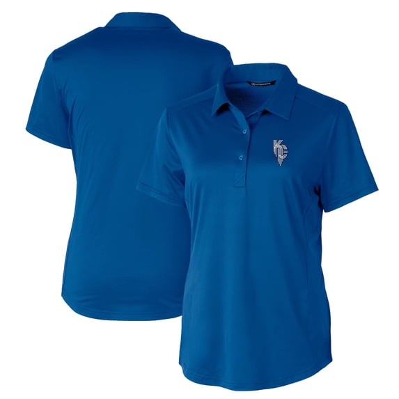 Women's Cutter & Buck Royal Kansas City Royals City Connect DryTec Prospect Textured Stretch Polo
