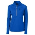thumbnail image 1 of Women's Cutter & Buck Royal Los Angeles Dodgers Adapt Eco Knit Stretch Half-Zip Pullover Top, 1 of 1