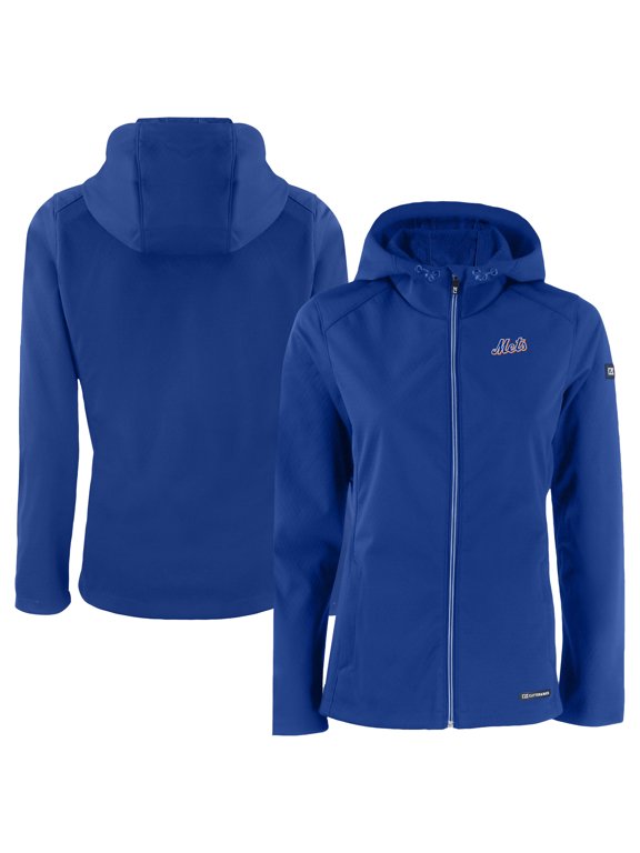 Women's Cutter & Buck Royal New York Mets Evoke Eco Softshell Recycled Full-Zip Jacket