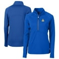thumbnail image 1 of Women's Cutter & Buck Royal Seattle Mariners  DryTec Adapt Eco Knit Stretch Recycled Raglan Half-Zip Top, 1 of 3