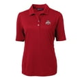 thumbnail image 1 of Women's Cutter & Buck Scarlet Ohio State Buckeyes Virtue Eco Pique Recycled Polo, 1 of 1