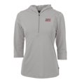 thumbnail image 1 of Women's Cutter & Buck Silver Louisiana Ragin' Cajuns Virtue Eco Pique Half-Zip 3/4 Sleeve Pullover Hoodie, 1 of 1