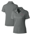 thumbnail image 1 of Women's Cutter & Buck Steel Clemson Tigers CB DryTec Genre Textured Solid Polo, 1 of 3