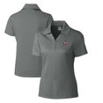 thumbnail image 1 of Women's Cutter & Buck Steel Louisville Cardinals CB DryTec Genre Textured Solid Polo, 1 of 3