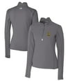 thumbnail image 1 of Women's Cutter & Buck Steel Northern Arizona Lumberjacks Traverse Stretch Quarter-Zip Pullover Top, 1 of 3