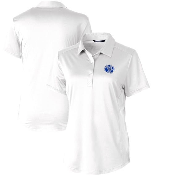 Women's Cutter & Buck White Air Force Falcons Vault Prospect Textured Stretch Polo