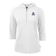 thumbnail image 1 of Women's Cutter & Buck White Arizona Wildcats Virtue Eco Pique 3/4 Sleeve Half-Zip Pullover Hoodie, 1 of 1