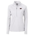 thumbnail image 1 of Women's Cutter & Buck White Arkansas Razorbacks Adapt Eco Knit Half-Zip Pullover Jacket, 1 of 1