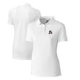 thumbnail image 1 of Women's Cutter & Buck White Arkansas Razorbacks Advantage Tri-Blend Pique Polo, 1 of 3