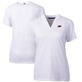 thumbnail image 1 of Women's Cutter & Buck White Arkansas Razorbacks Forge Blade V-Neck Top, 1 of 3