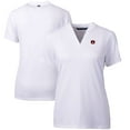 thumbnail image 1 of Women's Cutter & Buck White Auburn Tigers Forge Blade V-Neck Top, 1 of 3
