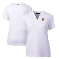 thumbnail image 1 of Women's Cutter & Buck White Baltimore Orioles DryTec Forge Stretch V-Neck Blade Top, 1 of 3