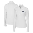 thumbnail image 1 of Women's Cutter & Buck  White Binghamton Rumble Ponies Traverse DryTec Stretch Quarter-Zip Pullover Top, 1 of 3