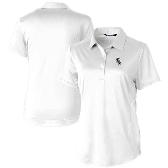 Women's Cutter & Buck White Chicago White Sox Prospect Textured Stretch Polo