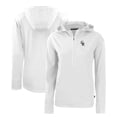 thumbnail image 1 of Women's Cutter & Buck  White Colorado Rockies Daybreak Eco Recycled Half-Zip Hoodie, 1 of 3
