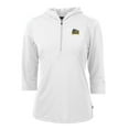 thumbnail image 1 of Women's Cutter & Buck White Drexel Dragons Virtue Eco Pique Half-Zip 3/4 Sleeve Pullover Hoodie, 1 of 1