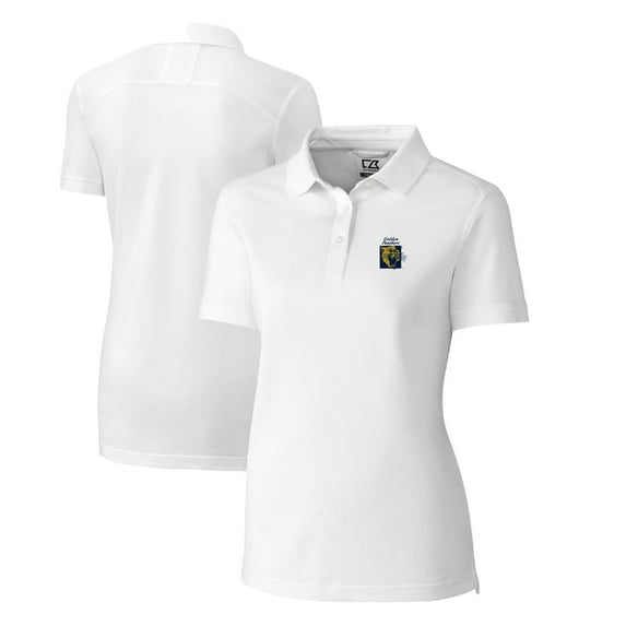 Women's Cutter & Buck White FIU Panthers Advantage Tri-Blend Pique Polo