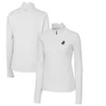 thumbnail image 1 of Women's Cutter & Buck White Florida Gators Traverse Stretch Quarter-Zip Pullover Top, 1 of 3