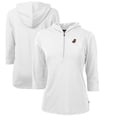 thumbnail image 1 of Women's Cutter & Buck White Florida Gators Vault Virtue Eco Pique Recycled Half-Zip Pullover Hoodie, 1 of 3