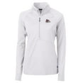 thumbnail image 1 of Women's Cutter & Buck White Fresno State Bulldogs Adapt Eco Knit Half-Zip Pullover Jacket, 1 of 1