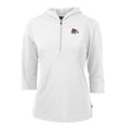 thumbnail image 1 of Women's Cutter & Buck White Fresno State Bulldogs Virtue Eco Pique Half-Zip 3/4 Sleeve Pullover Hoodie, 1 of 1