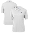 thumbnail image 1 of Women's Cutter & Buck White Georgetown Hoyas Team Virtue Eco Pique Recycled Polo, 1 of 3