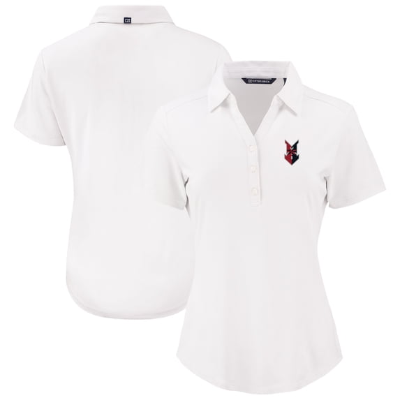 Women's Cutter & Buck White Indianapolis Indians Forge Eco Stretch Recycled Polo