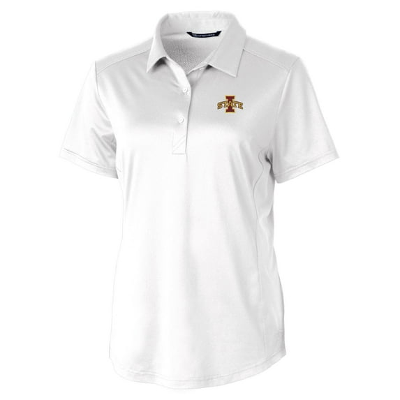 Women's Cutter & Buck White Iowa State Cyclones Prospect Polo
