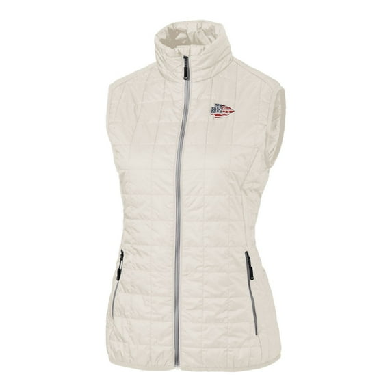 Women's Cutter & Buck White Kansas City Chiefs Americana Rainier Full-Zip Vest