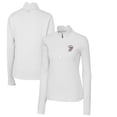 thumbnail image 1 of Women's Cutter & Buck White Mississippi State Bulldogs Traverse Stretch Quarter-Zip Pullover Top, 1 of 3