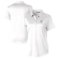 thumbnail image 1 of Women's Cutter & Buck White Navy Midshipmen Prospect Textured Stretch Polo, 1 of 3