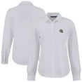 thumbnail image 1 of Women's Cutter & Buck White New Orleans Saints  Advantage Eco Soft Pique Tri-Blend Long Sleeve Button-Up Shirt, 1 of 3