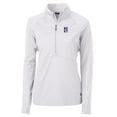 thumbnail image 1 of Women's Cutter & Buck White Northwestern Wildcats Adapt Eco Knit Half-Zip Pullover Jacket, 1 of 1