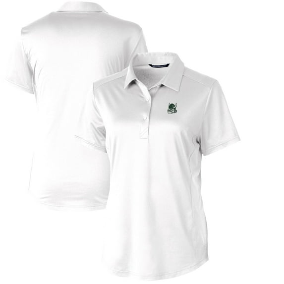 Women's Cutter & Buck White Portland State Vikings Vault Prospect Textured Stretch Polo