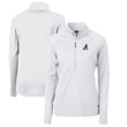 thumbnail image 1 of Women's Cutter & Buck White Springfield Cardinals Adapt Eco Knit Stretch Recycled Half-Zip Top, 1 of 3