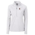 thumbnail image 1 of Women's Cutter & Buck White Stanford Cardinal Adapt Eco Knit Half-Zip Pullover Jacket, 1 of 1