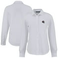 thumbnail image 1 of Women's Cutter & Buck White Tampa Bay Buccaneers  Advantage Eco Soft Pique Tri-Blend Long Sleeve Button-Up Shirt, 1 of 3