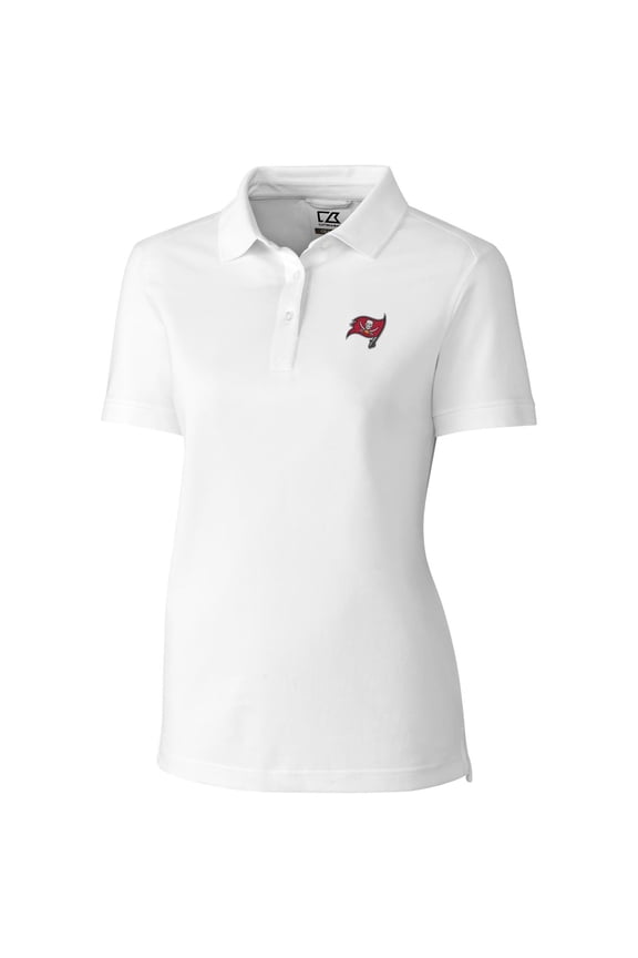 Women's Cutter & Buck White Tampa Bay Buccaneers Advantage Polo
