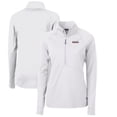 thumbnail image 1 of Women's Cutter & Buck White Texas Tech Red Raiders Adapt Eco Knit Stretch Recycled Half-Zip Pullover Top, 1 of 3