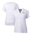 thumbnail image 1 of Women's Cutter & Buck White Texas Tech Red Raiders Forge Stretch Blade V-Neck Top, 1 of 3