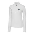 thumbnail image 1 of Women's Cutter & Buck White UConn Huskies Logo Traverse Half-Zip Pullover Jacket, 1 of 1